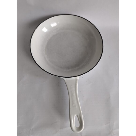 Vtg Le Creuset White 2 In 1 Multifunction Sauce Pan Skillet Pot Pan #22 2.5qt - Picture 7 of 10